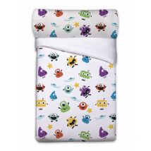 Enveloppe de couette duvet cover pierre cardin monsters white bed de 90 3 pieces