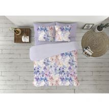 Pierre Cardin - Enveloppe de couette duvet cover sara mauve bed de 150/160 3 pieces