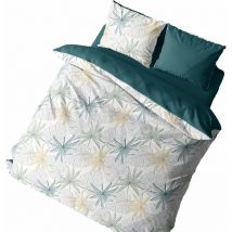 Parure de couette polycoton 60 fils 240x220 réversible SILLIE