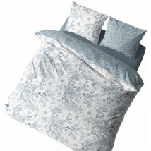 Parure de couette polycoton 60 fils 260x240 réversible toile