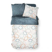 Parure de couette réversible 100% coton 57 fils 260x240 sibandi