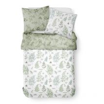 Parure de couette réversible 100% coton 57 fils 260x240 nzo