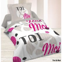 Parure de drap 1 place Microfibres - Toi Et Moi