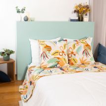 Parure de drap coton adouci lucia 270x290 cm