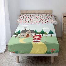 Parure de draps 2 pièces Chaperon rouge 160x270 cm (lit 80/90)