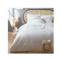 Parure de lit 100% Coton 3 pièces – Housse de Couette + Taies d'Oreillers 63x63cm – Laly - 240x220cm.