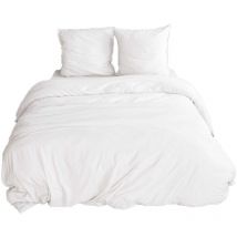 Parure de lit - 100% microfibre lavée