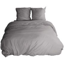 Parure de lit - 100% microfibre lavée
