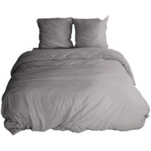 Parure de lit - 100% microfibre lavée