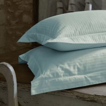Linnea - Parure de lit satin de coton concerto Taie 65x65 cm a rayures 280x240 cm