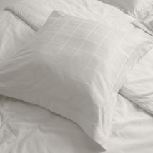 Linnea - Parure de lit satin de coton concerto Taie 65x65 cm Carreaux 280x240 cm