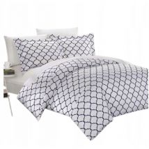 Parure de lit 160x200 + 2x taie d'oreiller 70x80, satin de coton MOTIFS DIVERS