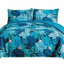 Parure de lit 160x200 + 2x taie d'oreiller 70x80, satin de coton MOTIFS DIVERS