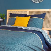 Parure de lit jade pur coton Taie 63x63 cm 240x220 cm