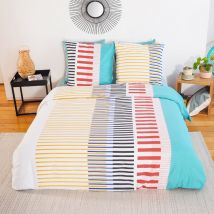 Parure de lit 240x220 cm mixte chris multicolore
