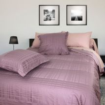 Linnea - Parure de lit 240x220 cm Satin de coton pigalle Violet