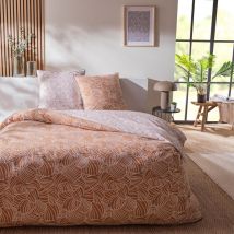 Future Home - Parure de lit 3 pièces Adulte 2 personnes en coton 57 fils imprimé camel Set de Housse de couette 240x220cm +2 Taies d'oreiller 63x63