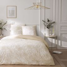 Future Home - Parure de lit 3 pièces Adulte 2 personnes en satin de coton réversible Set de Housse de couette 240x220cm +2 Taies d'oreiller 63x63 cm