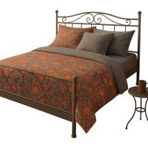 Sans Marque - Parure de lit Anthracite Valdrome Colombe 260 x 240 cm