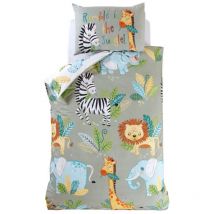 Parure de lit - Bébés Animaux De La Jungle - 120 cm x 150 cm