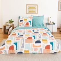 Parure de lit colors en polycoton 200x200 cm