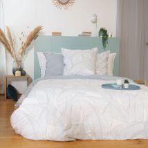 Parure de lit coton et Lin lavé pampelune 240x220 cm