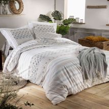 Parure de lit Diego gris 140x200 cm Tradilinge