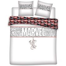 Parure de lit double réversible Marvel Spiderman - 220 cm x 240 cm