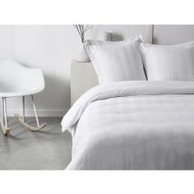 Parrure de lit today Prestige - 220 x 240 cm - 2 personnes - 100% Satin de coton - Craie