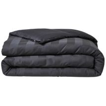 Ozaia - Parrure De Lit Today Prestige - 220 X 240 Cm - 2 Personnes - 100% Satin De Coton - Fusain