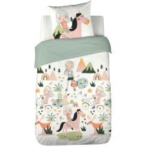 Parure de lit enfant Cheval - 100% coton 57 fils/cm²