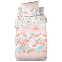 Parure de lit enfant Cygne - Coton 57 fils/cm²