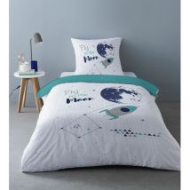 Parure de lit enfant design Captain Spacey - 100% Coton