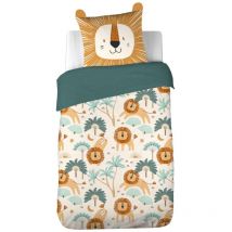Parure de lit enfant Lion - 100% polyester 72g/m²