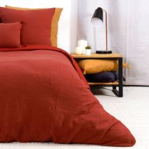 Parure de lit gazgaz double gaze de coton 140x200 cm