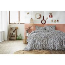 Parure de lit (housse de couette + 2 taies d'oreiller) 260 x 240 cm coton imprimé malia Multicolore
