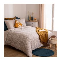 Parure de Lit Imprimée 'Nalh' 240x220cm Beige