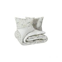 Parure de lit imprimée Sonie blanc 240x220cm Atmosphera Créateur D'intérieur