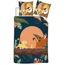 Parure de lit - Le Roi Lion - Pumba, Simba, Timon - 140 cm x 200 cm