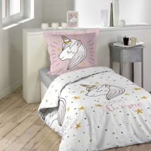 Parure de lit enfant Lilirose 140x200 - Blanc