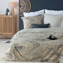 Parure de lit Naoki beige lin 240x220 Atmosphera