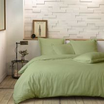 Parure de lit percale Sauge 260x240