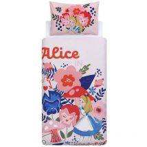 Parure de lit réversible Alice au Pays des Merveilles -135 x 200 cm
