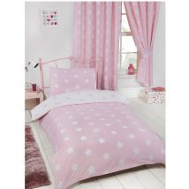 Parure de lit rose étoile 120 cm x 150 cm