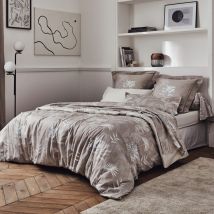Parure de lit satin de coton cayenne Taie 50x70 cm 140x200 cm
