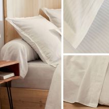 Linnea - Parure de lit satin de coton grand hôtel Taie 50x70 cm 260x240 cm