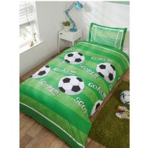 Parure de lit simple Football pour lit 135 cm x 200 cm