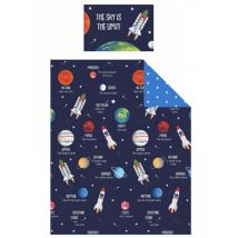 Parure de lit Aventure Spatiale Espace -The Sky is The Limit- 120 cm x 150 cm