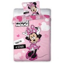 Parure de lit simple- Minnie -You're Star- - 140 cm x 200 cm