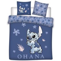 Parure de lit double - Stitch Ohana 100% Coton - 240 cm x 220 cm